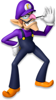 Artwork of Waluigi for Mario Party 10 (reused for Mario Kart Tour)