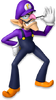 Artwork of Waluigi for Mario Party 10 (reused for Mario Kart Tour)