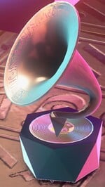 A screenshot of the Music Player from Donkey Kong Bananza