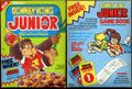 Scan of cereal box with Donkey Kong Junior Game Books