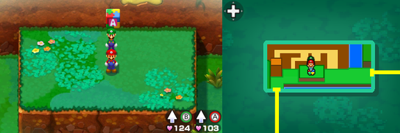 Block 22 in Dimble Wood of Mario & Luigi: Bowser's Inside Story + Bowser Jr.'s Journey.