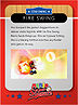 Level 2 Fire Swing card from the Mario Super Sluggers card game