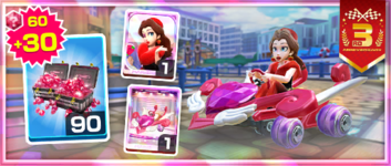 The Pauline (Rose) Pack from the Anniversary Tour in Mario Kart Tour