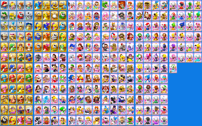 The driver roster in Mario Kart Tour