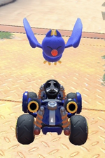 Swoop performing a trick.
