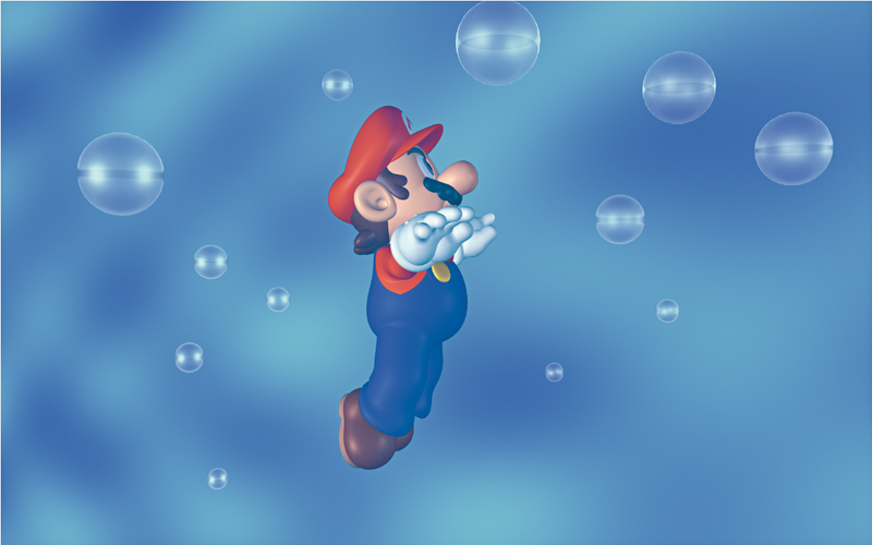 File:Mario Swimming Artwork (alt 2) - Super Mario 64.png