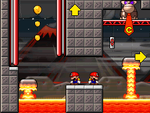 A screenshot of Room 5-9 from Mario vs. Donkey Kong 2: March of the Minis.