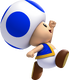 Blue Toad jumping in New Super Mario Bros. U