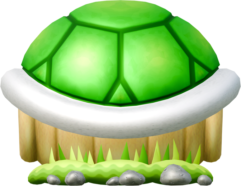 File:NSMBW Asset Model Large Shell.png