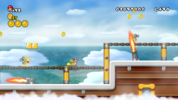 Burners on World 4's Airship in New Super Mario Bros. Wii