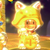 Squared screenshot of Lucky Cat Toad from Super Mario 3D World.