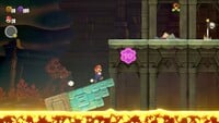 The second 10-flower coin in Raarghs in the Ruins in Super Mario Bros. Wonder