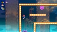 The second 10-flower coin in The Final Trial: Zip Track Dash in Super Mario Bros. Wonder