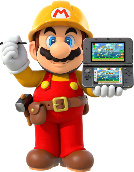 File:SMM3DS Mario 3DS XL art.png
