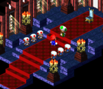 The Chancellor along with several mushroom retainers and Mario.