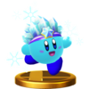 Ice Kirby's trophy render from Super Smash Bros. for Wii U