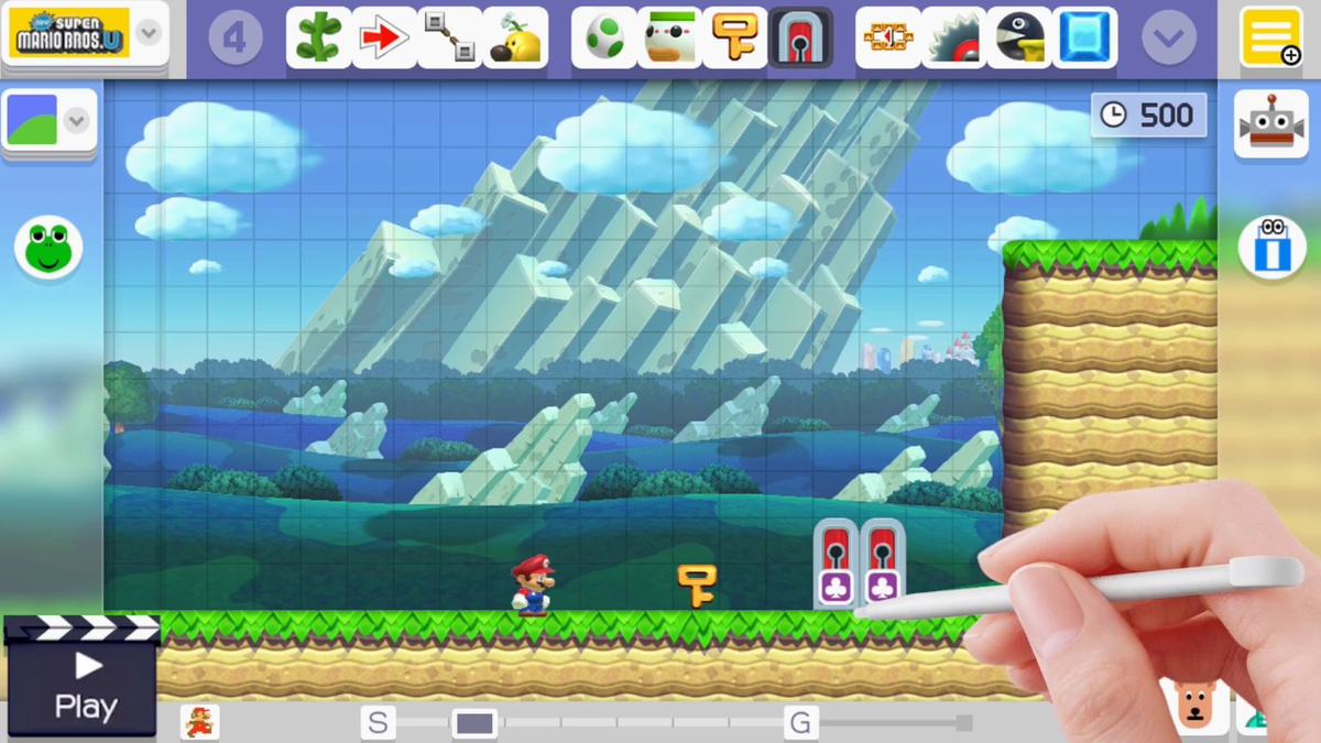 File:Super Mario Maker - Screenshot - NSMBU Ground (Editor) - Key Door ...