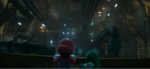 Mario and Luigi stumbling on a network of pipes