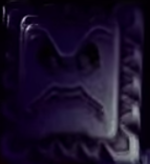 A Thwomp in Mario Kart Arcade GP VR.