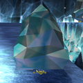 A Turtle carrying a large chunk of ice