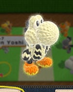 Skeleton Yoshi, from Yoshi's Woolly World.