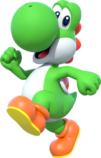 Artwork of Yoshi in Mario Party 10 (also used in Super Mario Party and Mario Kart Tour)