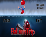 Balloon Trip's title screen