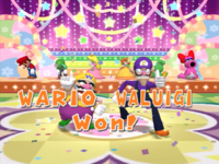 A minigame ending from Mario Party 7