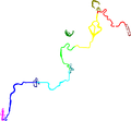 The full map with each section separated by color and the original tracks added