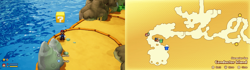 Block 1 in Conductor Island from Mario & Luigi: Brothership