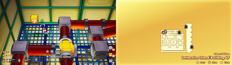 Seventh ? block in Lottacoins Island from Mario & Luigi: Brothership