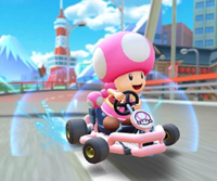 The icon of the Waluigi Cup challenge from the 2021 Yoshi Tour in Mario Kart Tour