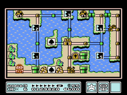 The image for "World 3 Map (Water Land)" from Super Mario Bros. 3 on Nintendo Music