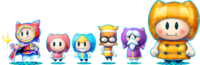Pi'illo Character Artwork Lineup - Mario & Luigi Dream Team.png