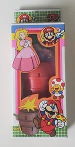 Officially licensed 1986 Super Mario Bros. 2-themed version of the Pop-up Pirate game, from Japan.