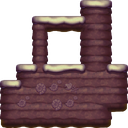 Ground (block) in Super Mario Maker 2 - New Super Mario Bros. U game style, Desert night theme.