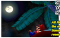 Mario bathing in a full moon.