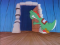 Yoshi's miscolored saddle