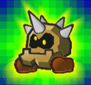Moon Cleft Catch Card from Super Paper Mario