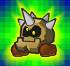 Moon Cleft Catch Card from Super Paper Mario