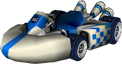 The model for Small Male Mii's Standard Kart S from Mario Kart Wii
