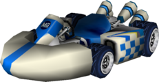 The model for Small Male Mii's Standard Kart S from Mario Kart Wii