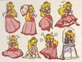 Various concept arts of Peach