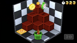 A bonus room in 4-4 from Super Mario 3D Land.