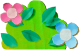 Paper cutout of a bush