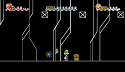 Third treasure chest in Castle Bleck Interior of Super Paper Mario.