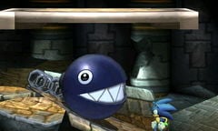 A Chain Chomp in Super Smash Bros. for Nintendo 3DS