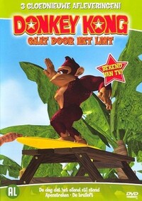 The front cover for Donkey Kong gaat door het lint