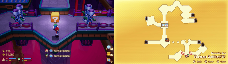 Block 11 in Fortress Zokket from Mario & Luigi: Brothership