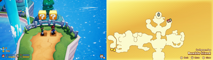 ? blocks 9-10 in Rumbla Island from Mario & Luigi: Brothership